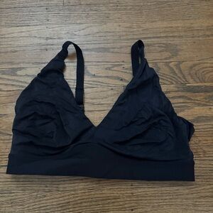 Harper Wilde Bliss Plunge Adjustable Black Bralette XL EUC